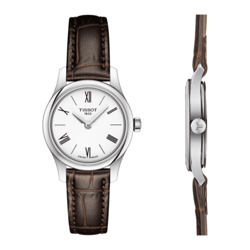 Tissot Tradition 5.5 Lady 25 Stainless Steel / White